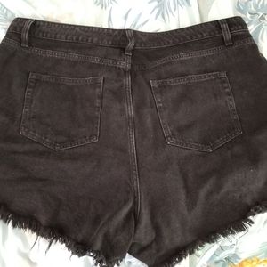 Wild Fable Highest Rise Jean Shorts Black Size 16